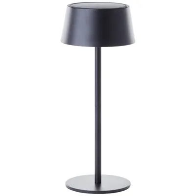 Obrázek produktu pro Stolní lampa pro venkovní použití - BRILLIANT - PICCO - LED a solární - kov a plast - 5 W - matná černá