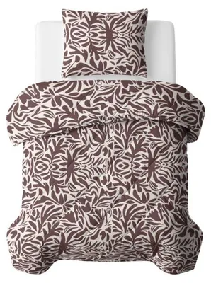 Produktbild von Sleeptime Lazy Bettdecke Denzo Rot/Braun 140 x 200 Mit Kissenbezug cm