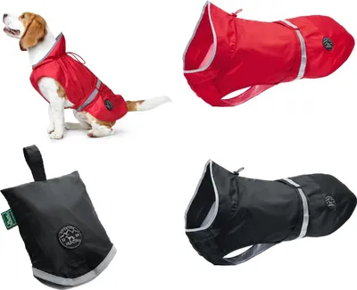 Produktbild von Hunter Hunde-Regenmantel Uppsala Rain, Größe:40, Farbe:rot