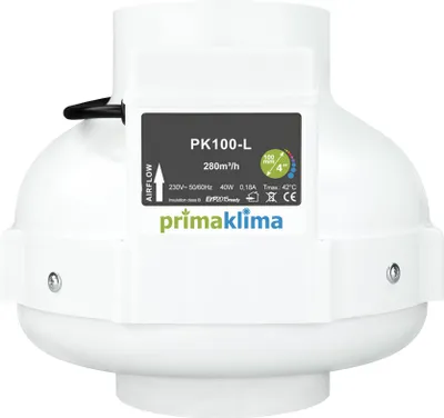 Produktbild von Prima Klima PK100-L, AC bis 280 m³/h mit 100 mm Anschluss, einstufig