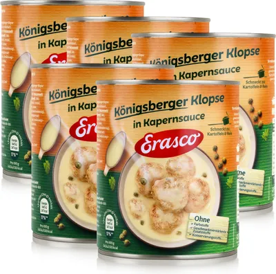 Produktbild von Erasco Königsberger Klopse Kapernsauce 800g Fertigessen (5er Pack)