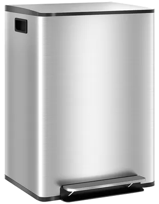Productafbeelding van Prullenbak - Afvalbak - Pedaalemmer - Afvalemmer - Afvalscheidingsprullenbak - 2x30 Liter