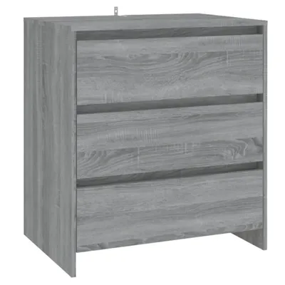 Imagen del producto de Aparador de madera contrachapada gris Sonoma 70x41x75 cm