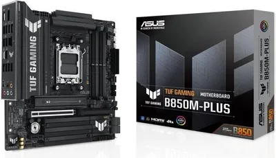 Image de Carte Mère ASUS TUF GAMING B850M-PLUS, Socket AM5, Micro ATX, DDR5, AMD Ryzen 7000/8000/9000 Series