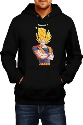 Immagine prodotto di Felpa con cappuccio da uomo Dragon Anime Manga Ball Z Goku 31, Man S , Noir