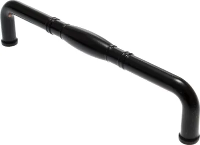 Obrázek produktu pro Nábytková úchytka BA 128mm, kuchyňská úchytka matná černá, moderní úchytka na skříňku