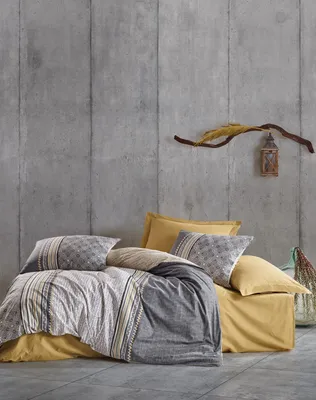 Zdjęcie produktu dla L'Essentiel Linge de Maison, Nedra- CTN3877, beżowy, szary, kołdry, 100% bawełna ranforce