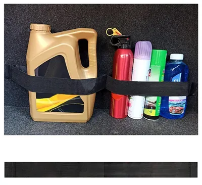Produktbild von Kofferraum Organizer Auto 70cm mit 2 Taschen, Klett, Elastisch