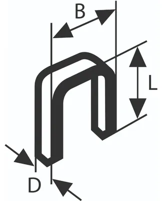 Produktbild von Bosch Klammer Typ 55 1000 St. 2609255827 (2609255827)