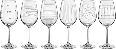 Produktbild von Bohemia Elements Weingläser Kristallglas Rotweingläser 450 ml 6er Set