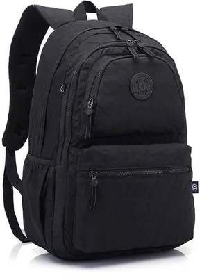 Produktbild von Wasserdichter Schul- und Reisebeutel mit 4-Taschen-Design in Schwarz für Klassenfahrten und Wochenendausflüge