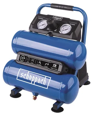 Image de Compresseur Scheppach HC10-Twin | Puissance max. Pression de travail 8 bar | Volume de la cuve 7,5 L | Accès au courant 230 V | Puissance d'aspiration 50,4 L/min | Puissance du moteur 750 W