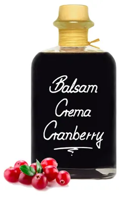 Produktbild von Balsamico Creme Cranberry 1L 3% Säure mit original Crema di Aceto Balsamico di Modena IGP.