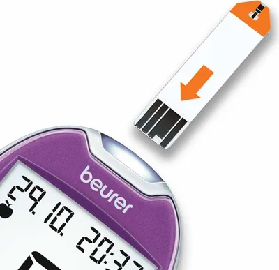 Obrázek produktu pro Beurer Gl44 glukometr mmol/l fialový 1 ks