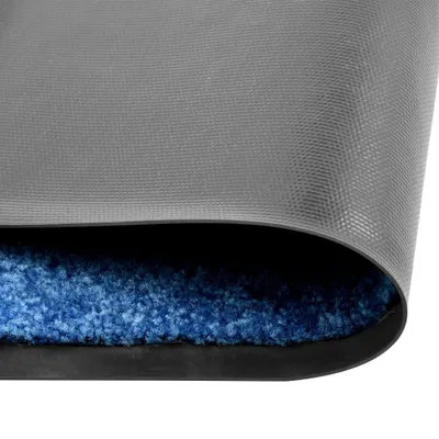 Produktbild von vidaXL Fußmatte Waschbar Blau 60x90 cm