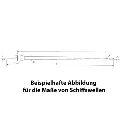 Obrázek produktu pro Lodní hřídel Krick M4x270mm