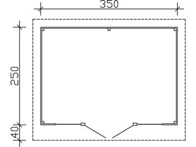 Obrázek produktu pro Dřevěný zahradní domek SKAN HOLZ Ostende 1 přírodní 350 x 250 cm