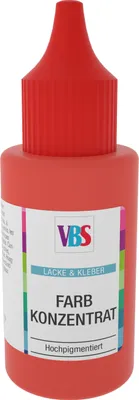 Produktbild von Hochpigmentiertes Farbkonzentrat Rot für Gießmassen, Beton und Lacke, 25 ml, wasserverdünnbar