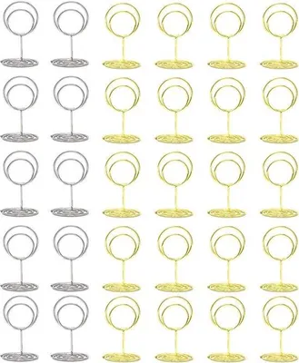 Immagine prodotto di Portacartellini da tavola argentati, 30 pezzi