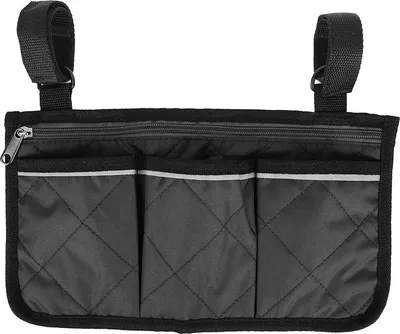 Produktbild von Multifunktionaler Rollstuhl -Roller -Armlehnen -Seitbeutel Walker Hängende Beutel Aufbewahrungsorganisatorblack