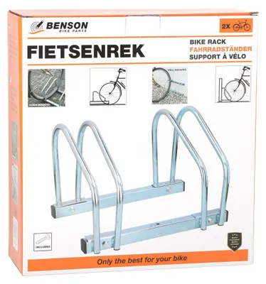 Produktbild von Benson Fahrradträger für 2 Fahrräder - Wandmontage Stahl