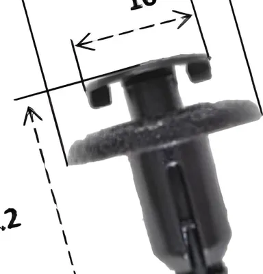 Obrázek produktu pro Plastový nýt RMS pro Honda, 90683-MBW-003