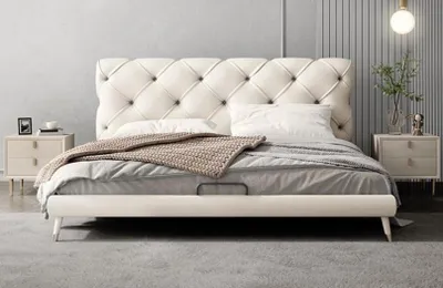 Produktbild von Modern Bett Luxus Schlafzimmer Betten Stil Bettrahmen Möbel Einrichtung