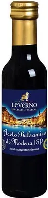 Produktbild von Leverno Aceto Balsamico di Modena 250 Ml Glas Vegan Glutenfrei  Milde Säure durch Traubenmost