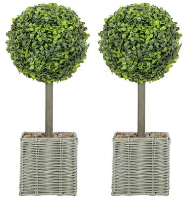 Immagine prodotto di Set di 2 piante artificiali, resistenti ai raggi UV, per interni/esterni