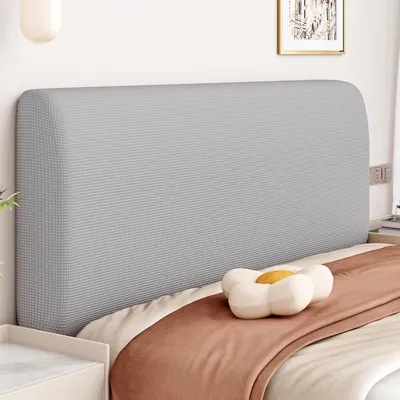 Immagine prodotto di Copertura per testiera del letto, colore grigio chiaro, 120 cm