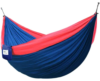 Produktbild von Single Reisehängematte Outdoor navy-red wetterfest von Vivere