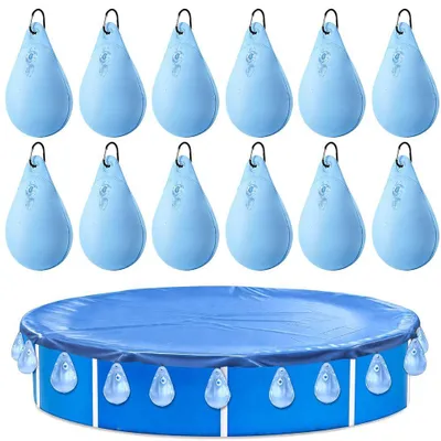 Imagen del producto de Cubierta para piscina, contrapesos, bolsas de agua, juego de 12 unidades, para piscina de invierno