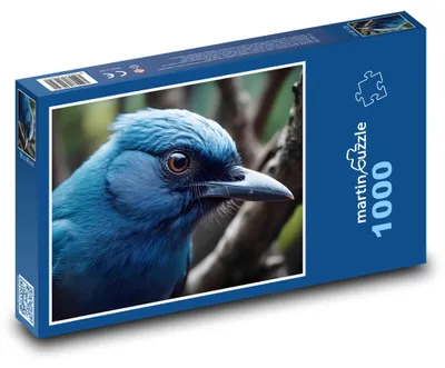 Zdjęcie produktu dla Puzzle 1000 Niebieskie skrzydła wrony - martinpuzzle