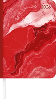 Produktbild von Alpha Edition - Lady Journal Marble 2026 - Taschenkalender A6 10,7×15,2 cm 192 Seiten, Habit-Tracker & Bucket List, eleganter Terminplaner für Frauen & unterwegs, 4-sprachiges Kalendarium