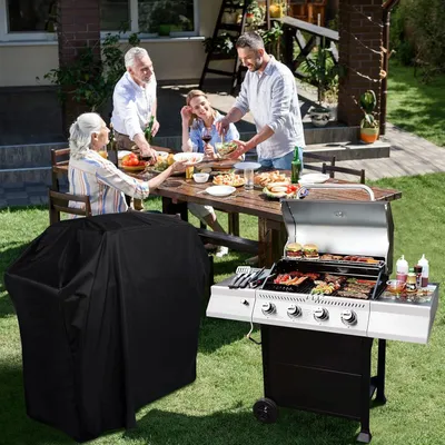 Produktbild von Grillabdeckung - Regendicht, reißfest und wasserdicht - 121 x 55 x 106 cm