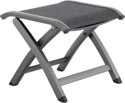 Produktbild von Royal Garden Kensington Plus Hocker Aluminium/Textilene Iron Grey/Anthrazit