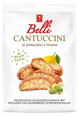 Produktbild von Belli Cantuccini al Pistacchio e Limone 200g