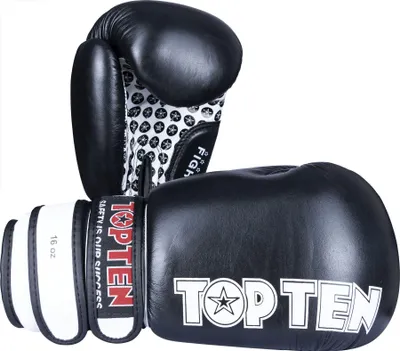 Produktbild von Boxhandschuhe Fight  Schwarz 16oz
