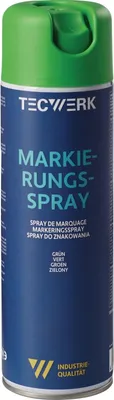 Immagine prodotto di Spray segnaletico verde bomboletta spray da 500 ml TECWERK