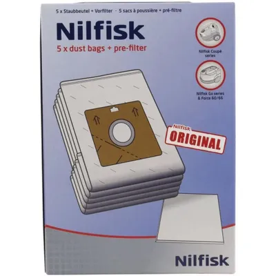 Image de Lot de 5 sacs pour aspirateur go et coupé - Nilfisk - 78602600 -