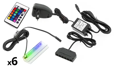 Obrázok produktu pre LED osvetlenie na 6 políc RGB