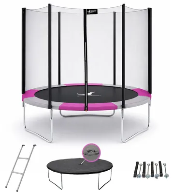 Produktbild von KANGUI - Trampolin Ø 250cm mit Leiter, Abdeckung und Verankerungsset - RALLI 250