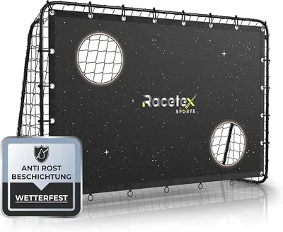 Produktbild von Fußballtor Kinder inkl. Torwand mit [Anti-Rost Beschichtung] - Fussballtore für Garten Kinder und Erwachsene - Fußball Tor mit Erdanker für einen optimalen Halt - Fussballtor