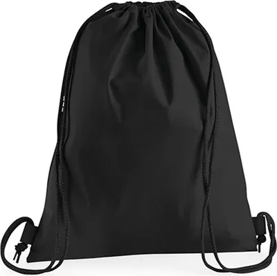 Zdjęcie produktu dla Westford Mill W210 | Premium Bawełna Gymsac / 37 x 46 cm - Kolor: Czarny - Rozmiar: 37 x 46 cm