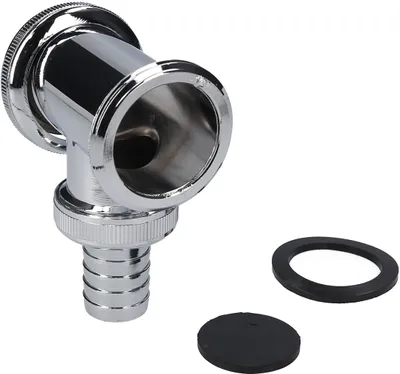 Produktbild von Siphonzwischenstück 1 1/4" chrom für Geräteanschluss Waschmaschine Geschirrspüler