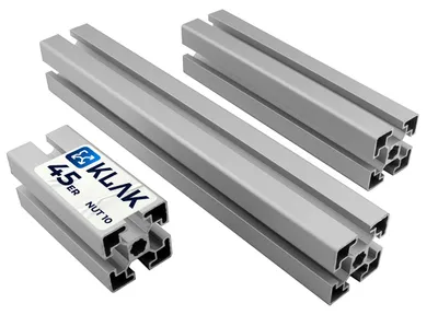 Produktbild von KLAK 45 - Aluprofil 45x45mm Nut 10 Aluminium Systemprofil Typ I 80cm 800mm