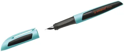 Produktbild von Füller Flow Sporty M hellblau/schwarz inkl. 1 Standardpatrone Packung mit 3 Stück