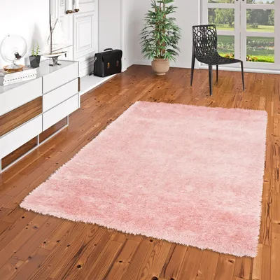 Produktbild von Hochflor Langflor Shaggy Teppich Glow Rosa, Größe:140x200 cm