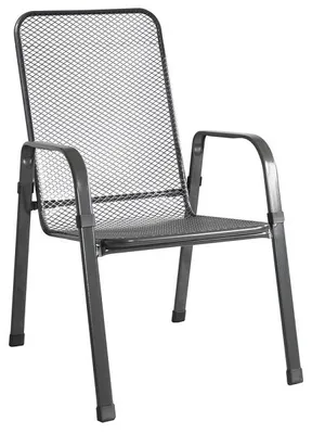 Image de Mountfield Chaise De Jardin Savoy Deluxe Empilable En Maille D’Acier