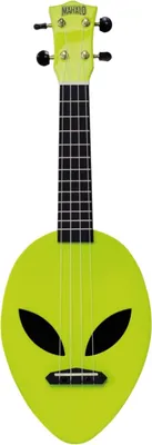 Produktbild von Mahalo MC1AL Alien Neon Green soprano ukulele with gig bag